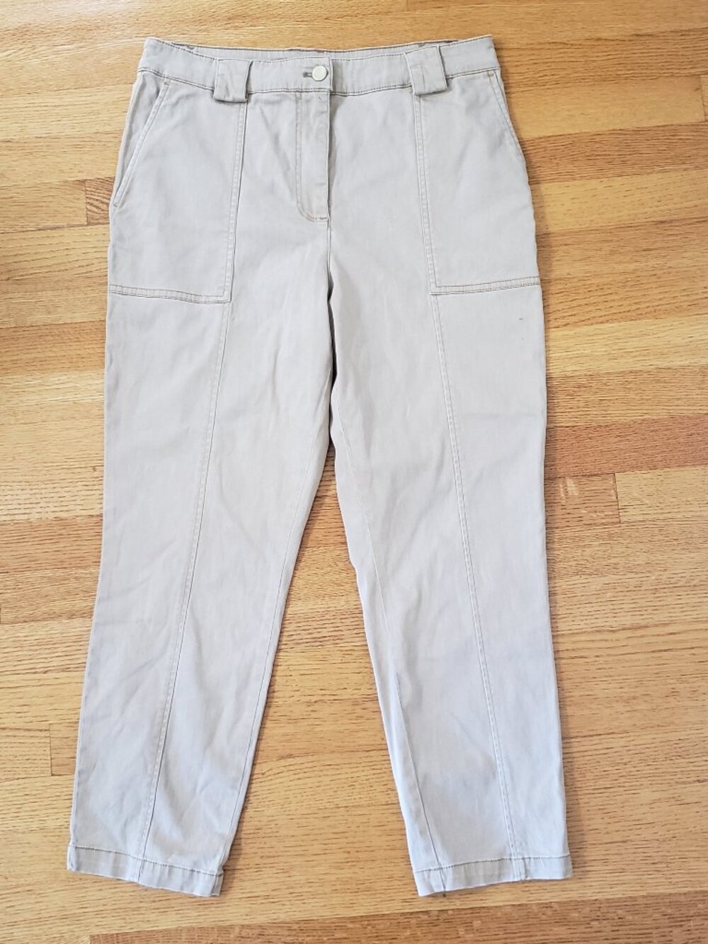 Maison D'amelie Women's Beige Khaki Pants